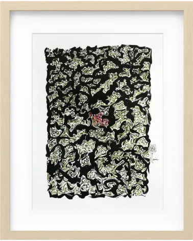 Création S110. Format 40 x 30 cm. Encre sur papier