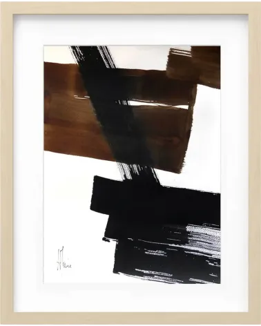 Composition n°1152. Format 40 x 30 cm. Œuvre abstraite de Jean-Jacques Marie sur papier