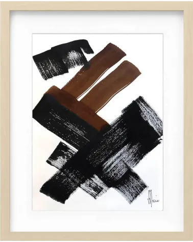 Composition n°1146. Format 40 x 30 cm. Œuvre abstraite de Jean-Jacques Marie sur papier