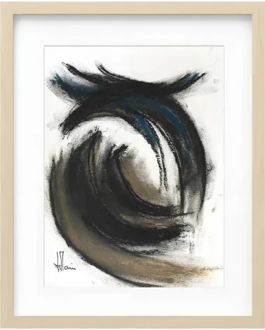 Création G003. Format 40 x 30 cm. Œuvre abstraite de Jean-Jacques Marie sur papier