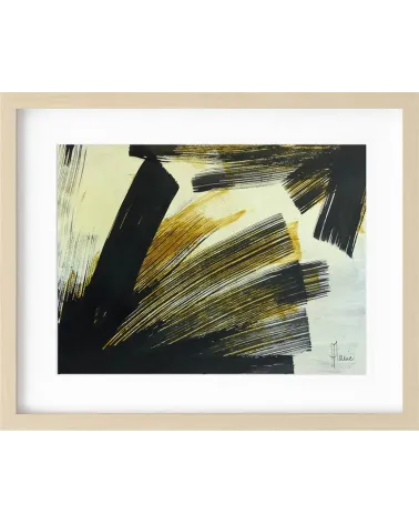 Composition n°1140. Format 30 x 40 cm. Œuvre abstraite de Jean-Jacques Marie sur papier