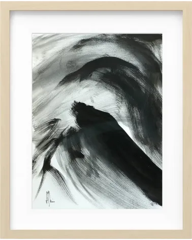 Composition n°1206. Format 40 x 30 cm. Encre sur papier