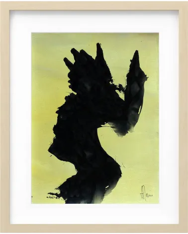 Composition n°1334. Format 40 x 30 cm. Œuvre abstraite de Jean-Jacques Marie sur papier