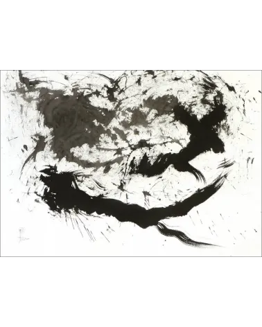 Composition n°2719. Format 50 x 70 cm. Œuvre abstraite de Jean-Jacques Marie sur papier