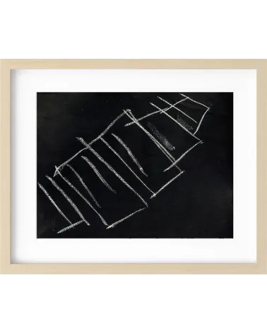 Composition n°1982. Format 30 x 40 cm. Œuvre abstraite de Jean-Jacques Marie sur papier
