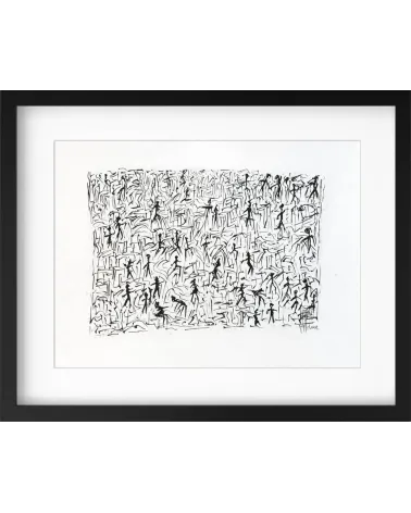 Création S028. Format 30 x 40. Encre sur papier
