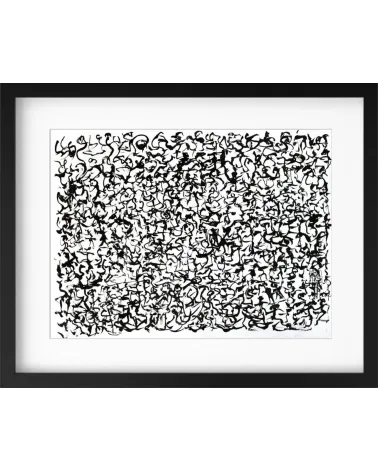 Création S050. Format 30 x 40. Scriptoglyphes de Jean-Jacques Marie