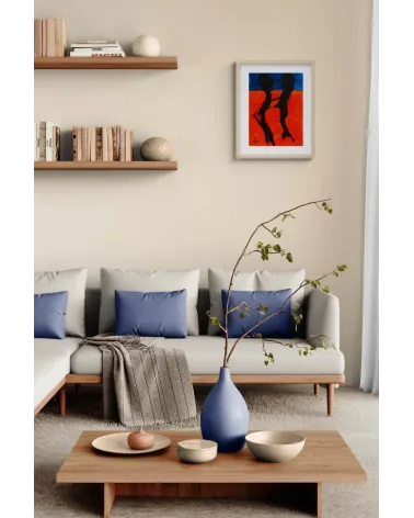 Composition n°1960. Format 40 x 30 cm. Œuvre abstraite de Jean-Jacques Marie sur papier