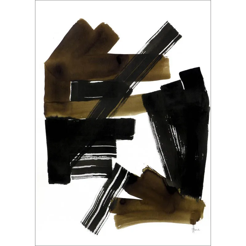 Composition n°711. Format 70 x 50 cm. Œuvre abstraite de Jean-Jacques Marie sur papier