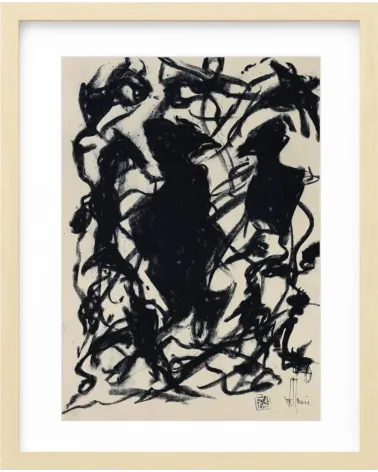 Création G086. Format 40 x 30 cm. Œuvre abstraite de Jean-Jacques Marie sur papier