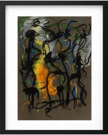 Création G279. Format 42 x 30 cm. Œuvre abstraite de Jean-Jacques Marie sur papier
