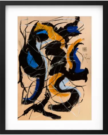 Création G296. Format 42 x 30 cm. Œuvre abstraite de Jean-Jacques Marie sur papier