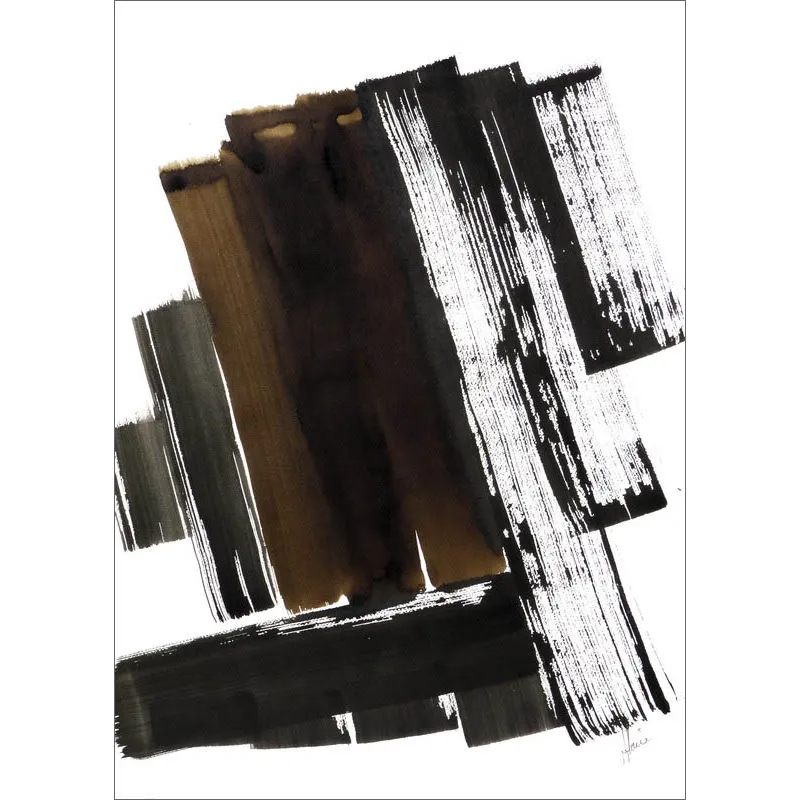 Composition n°715. Format 70 x 50 cm. Œuvre abstraite de Jean-Jacques Marie sur papier