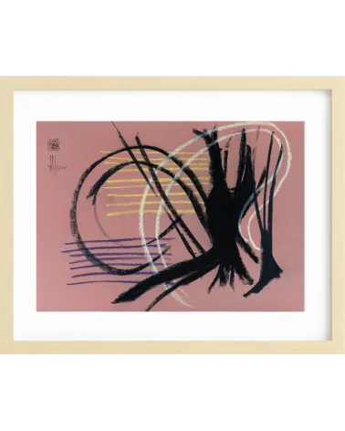 Création G297. Format 30 x 42 cm. Œuvre abstraite de Jean-Jacques Marie sur papier