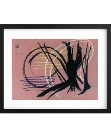 Création G297. Format 30 x 42 cm. Œuvre abstraite de Jean-Jacques Marie sur papier