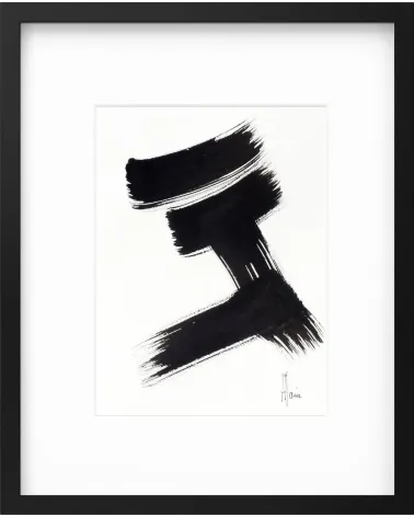 Composition n°2285. Format 32 x 24 cm. Œuvre abstraite de Jean-Jacques Marie sur papier