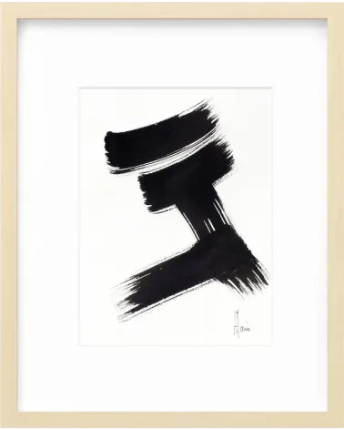 Composition n°2285. Format 32 x 24 cm. Œuvre abstraite de Jean-Jacques Marie sur papier