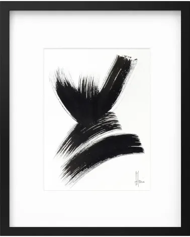 Composition n°2286. Format 32 x 24 cm. Œuvre abstraite de Jean-Jacques Marie sur papier