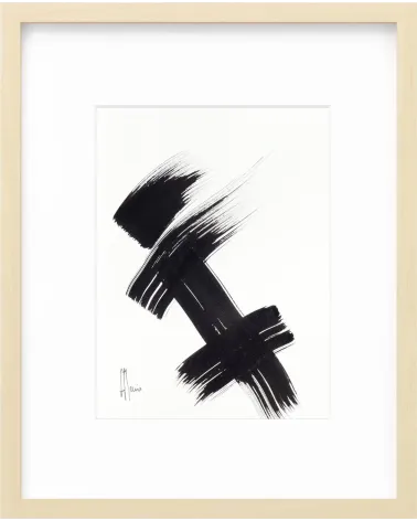 Composition n°2288. Format 32 x 24 cm. Œuvre abstraite de Jean-Jacques Marie sur papier