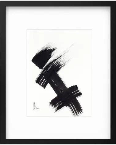 Composition n°2288. Format 32 x 24 cm. Œuvre abstraite de Jean-Jacques Marie sur papier