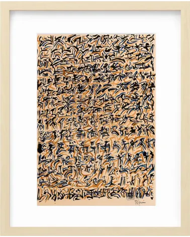 Création S130. Format 39 x 27. Scriptoglyphes de Jean-Jacques Marie