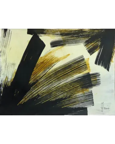 Composition n°1140. Format 30 x 40 cm. Œuvre abstraite de Jean-Jacques Marie sur papier