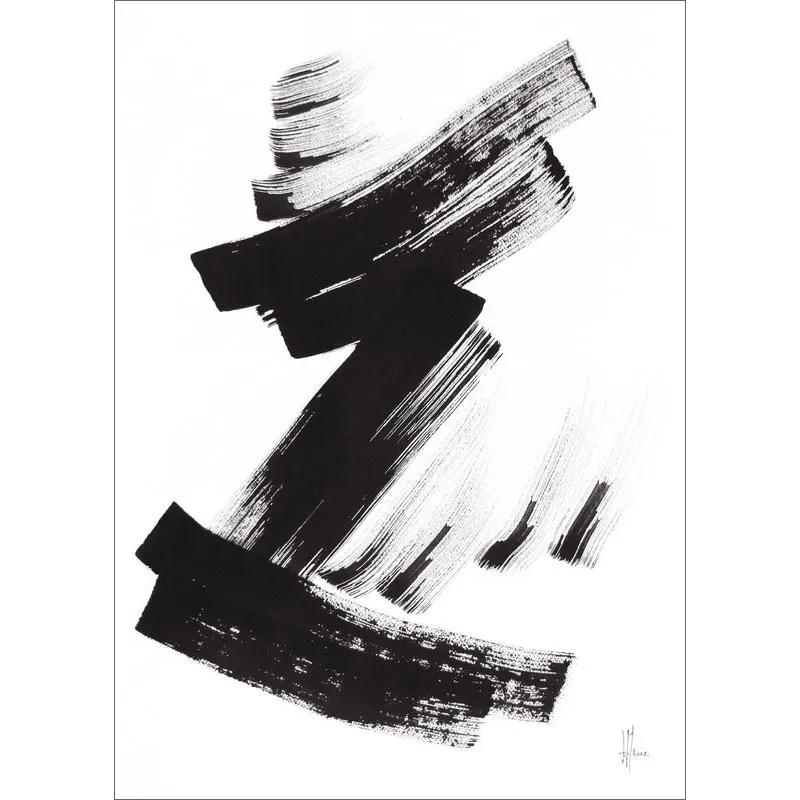 Composition n°1289. Format 70 x 50 cm. Œuvre abstraite de Jean-Jacques Marie sur papier