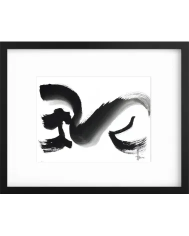Composition n°799. Format 32 x 24 cm. Œuvre abstraite de Jean-Jacques Marie sur papier