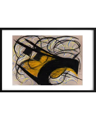 Création G310. Format 50 x 70 cm. Œuvre abstraite de Jean-Jacques Marie sur papier