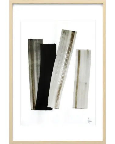 Composition n°1237. Format 70 x 50 cm. Œuvre abstraite de Jean-Jacques Marie sur papier