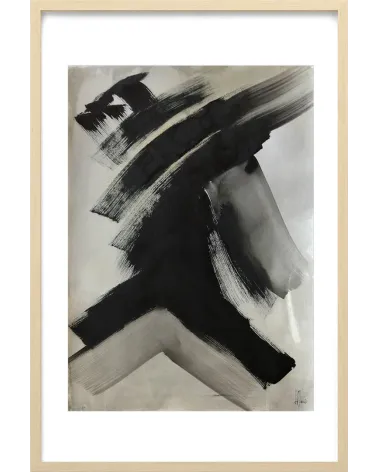 Composition n°1250. Format 70 x 50 cm. Œuvre abstraite de Jean-Jacques Marie sur papier