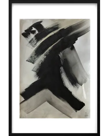 Composition n°1250. Format 70 x 50 cm. Œuvre abstraite de Jean-Jacques Marie sur papier