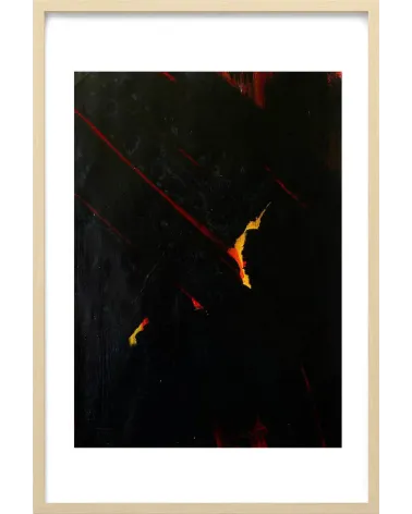 Composition n°1263. Format 70 x 50 cm. Œuvre abstraite de Jean-Jacques Marie sur papier