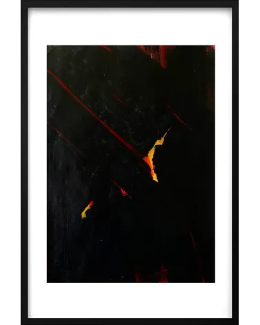Composition n°1263. Format 70 x 50 cm. Œuvre abstraite de Jean-Jacques Marie sur papier
