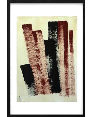 Composition n°1266. Format 70 x 50 cm. Œuvre abstraite de Jean-Jacques Marie sur papier