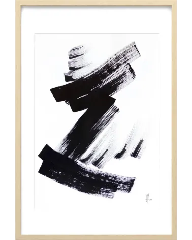 Composition n°1289. Format 70 x 50 cm. Œuvre abstraite de Jean-Jacques Marie sur papier