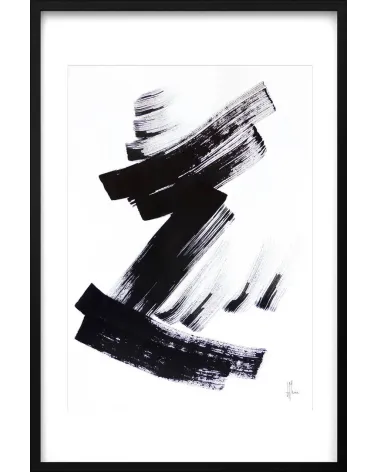 Composition n°1289. Format 70 x 50 cm. Œuvre abstraite de Jean-Jacques Marie sur papier