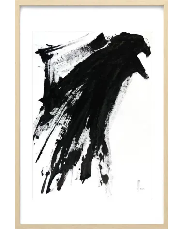 Composition n°1447. Format 70 x 50 cm. Œuvre abstraite de Jean-Jacques Marie sur papier