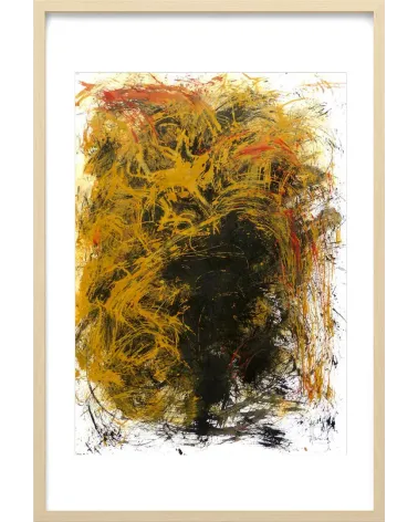 Composition n°1453. Format 70 x 50 cm. Œuvre abstraite de Jean-Jacques Marie sur papier