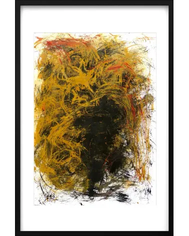 Composition n°1453. Format 70 x 50 cm. Œuvre abstraite de Jean-Jacques Marie sur papier