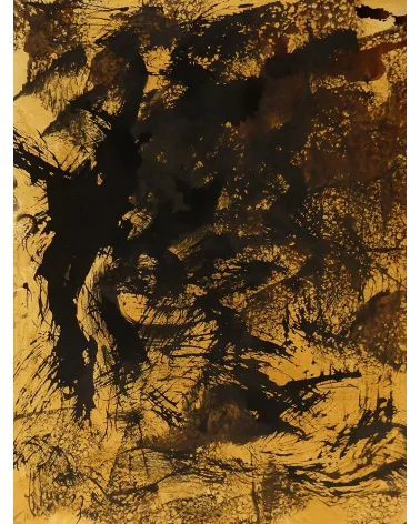 Composition n°1749. Format 40 x 30 cm. Œuvre abstraite de Jean-Jacques Marie sur papier