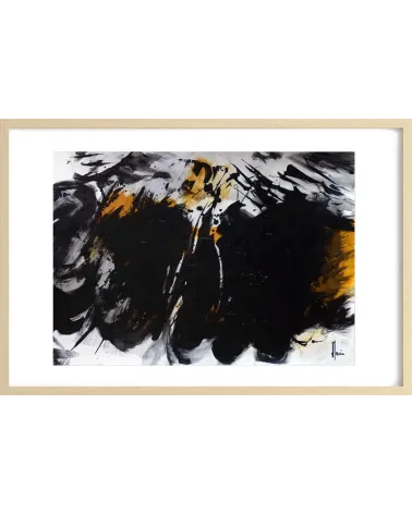 Composition n°2106. Format 50 x 70 cm. Œuvre abstraite de Jean-Jacques Marie sur papier