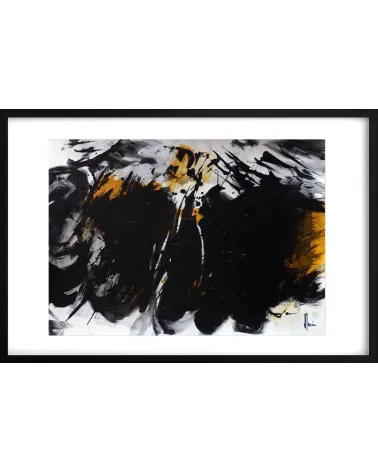 Composition n°2106. Format 50 x 70 cm. Œuvre abstraite de Jean-Jacques Marie sur papier