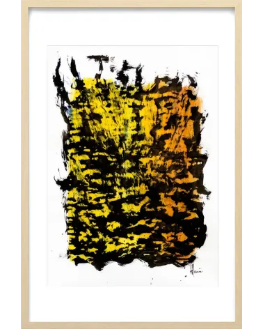 Composition n°265. Format 70 x 50 cm. Œuvre abstraite de Jean-Jacques Marie sur papier