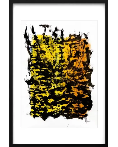 Composition n°265. Format 70 x 50 cm. Œuvre abstraite de Jean-Jacques Marie sur papier