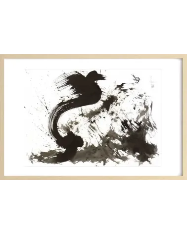 Composition n°2718. Format 50 x 70 cm. Œuvre abstraite de Jean-Jacques Marie sur papier