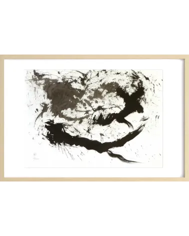 Composition n°2719. Format 50 x 70 cm. Œuvre abstraite de Jean-Jacques Marie sur papier