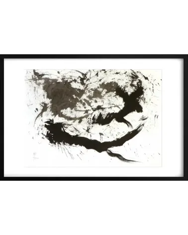 Composition n°2719. Format 50 x 70 cm. Œuvre abstraite de Jean-Jacques Marie sur papier