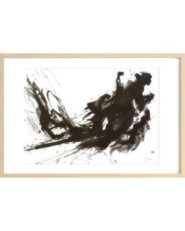 Composition n°2722. Format 50 x 70 cm. Œuvre abstraite de Jean-Jacques Marie sur papier