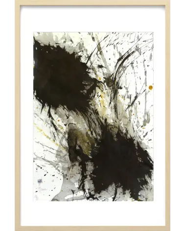 Composition n°2725. Format 70 x 50 cm. Œuvre abstraite de Jean-Jacques Marie sur papier